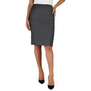 Talla Striped Pencil Mini Skirt for Women - Size 7/8 - Black